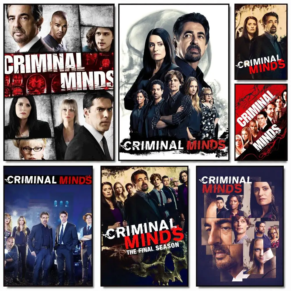 tv series C-Criminal Minds-S Poster Removable Wall Sticker for Home Cafe Bar Office Interior Decor