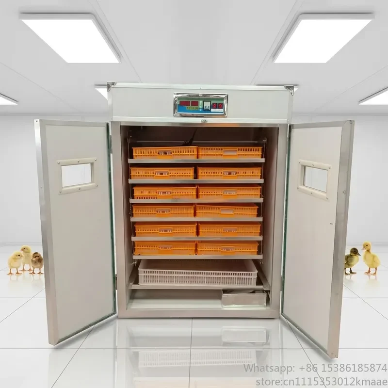 Vequyn Large-Capacity Poultry Incubator with Auto Turning, 1056- Capacity, Integrated Brooding Function