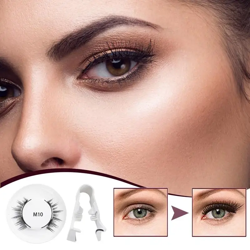 Magnetische Wimpern falsche schwarze Wimpern mit Magneten kein Kleber und Eyeliner benötigt wieder verwendbare gefälschte Wimpern für Frauen Erwachsene Mädchen