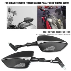 For Indian FTR 1200 S FTR1200 Carbon / Rally Chief VINTAGE Scout Motorcycle Rearview Mirror Scooter E-Bike Rearview Mirrors Back