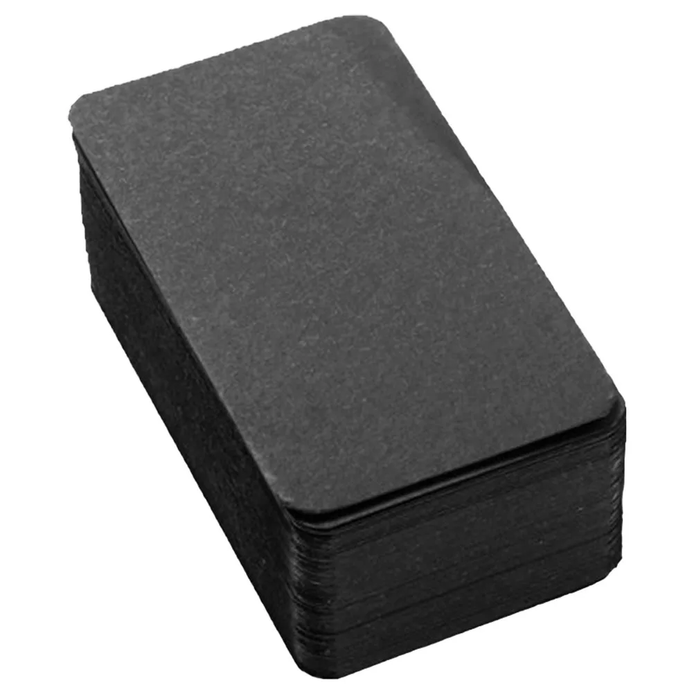 100Pcs Black Mini Index Cards Blank Paper Note Cards Cardstock for English Learning Memory Writing Practice Name Card Blank