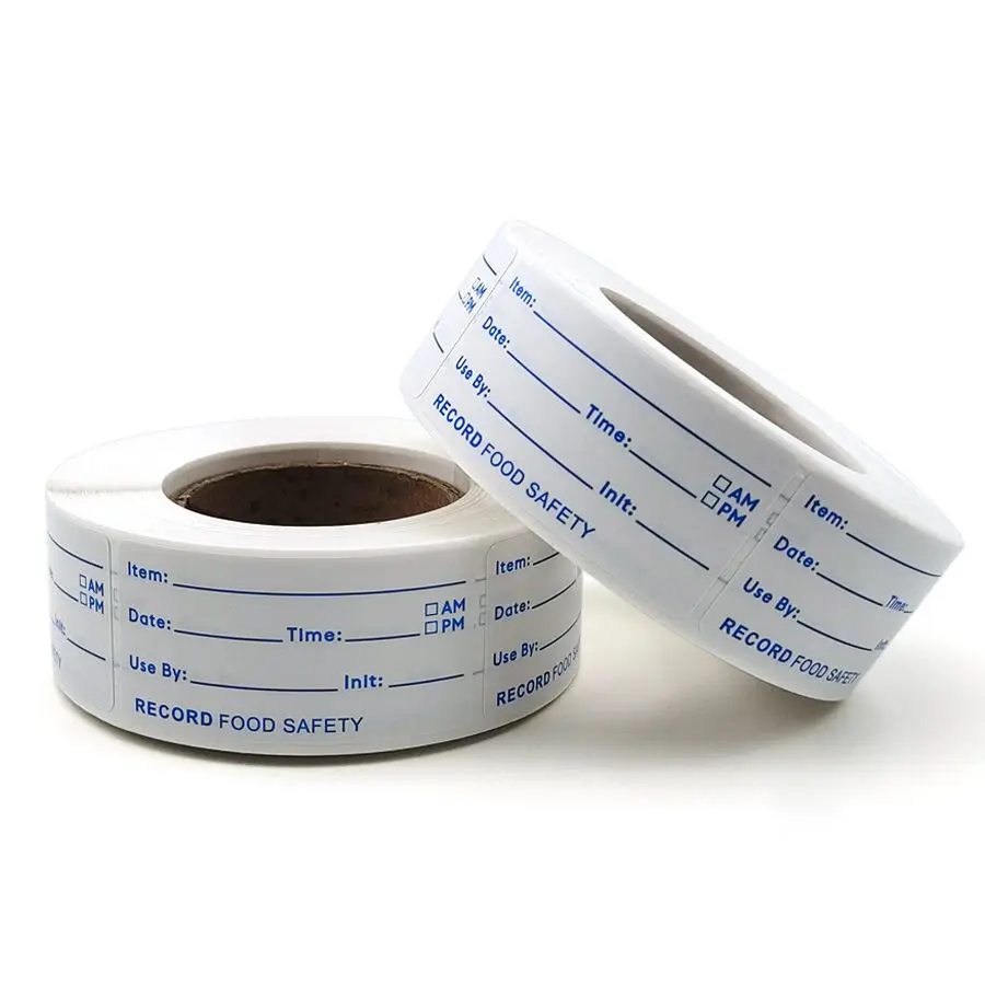 ملصقات قابلة للذوبان، 500 ملصق، تستخدم من خلال ملصقات دوران الطعام للتخزين والحاويات #3