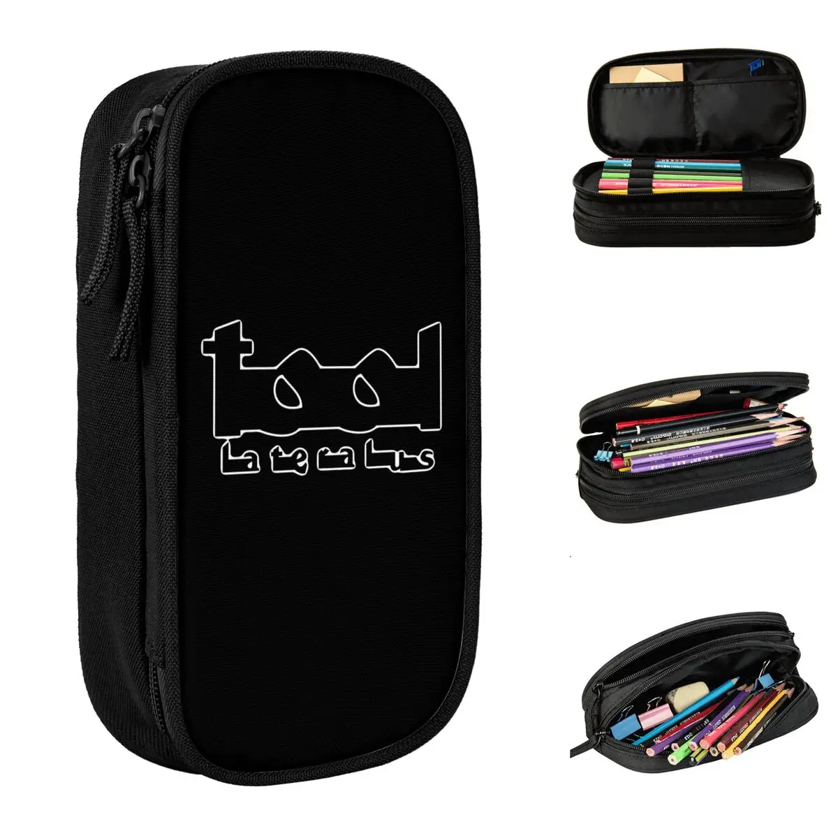 Tool Band Rock Lateralus Music Pencil Case Pen Holder Bags Kids Large Storage School Supplies Gift Pencilcases