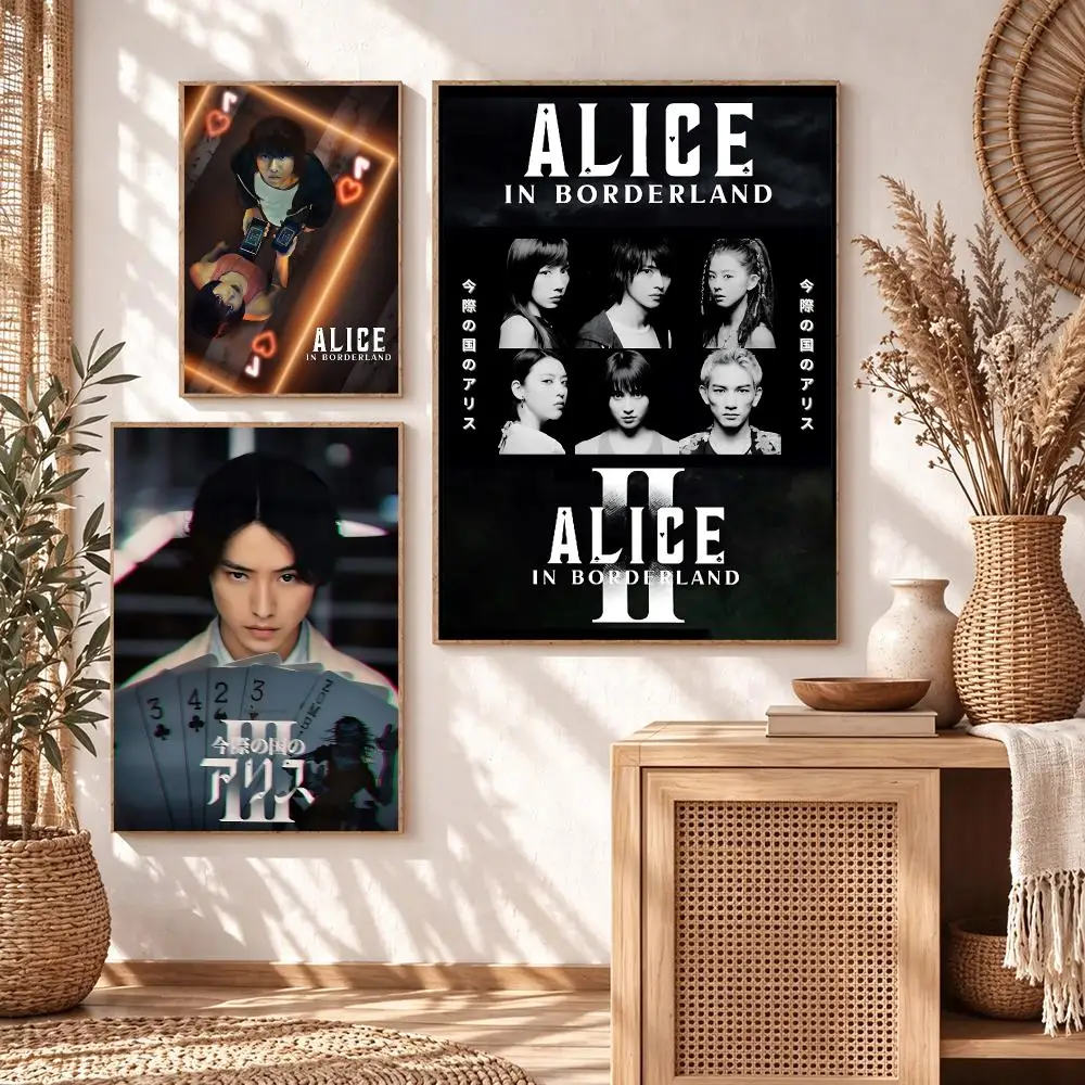 anime Alice in Borderland Poster Poster HD Printing Cozy Warm Style Home Decor Suitable for Living Room Bedroom Gift