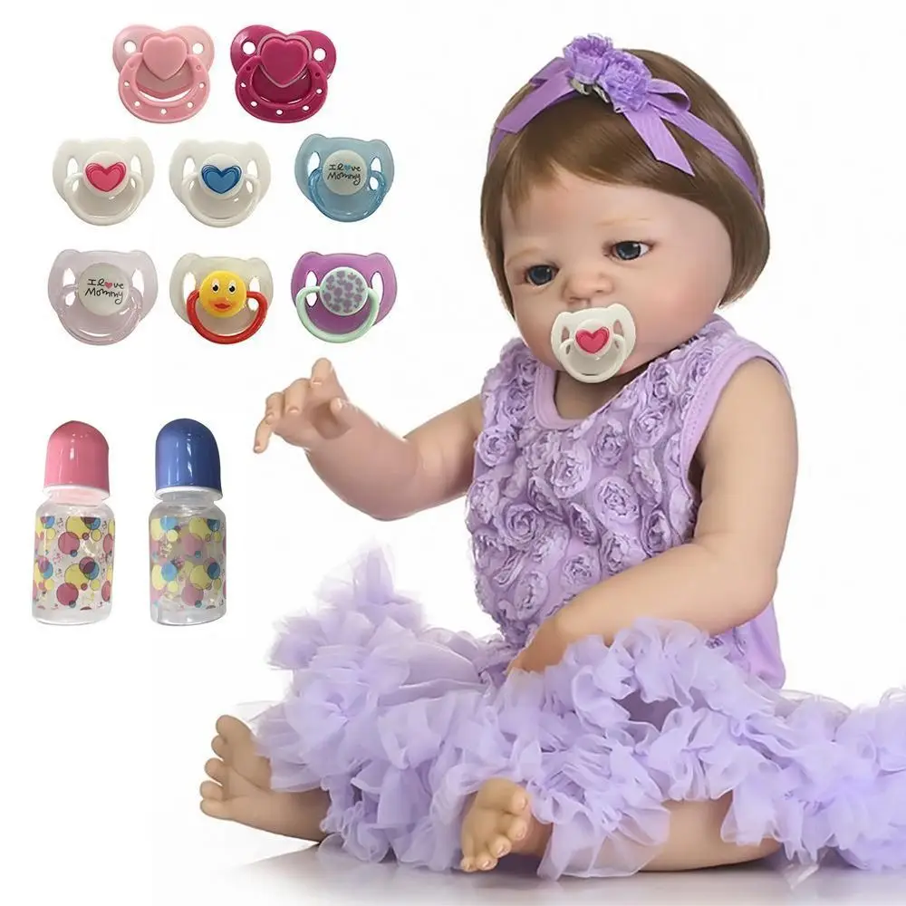 Magnet Pacifier for 20-22 inch Baby Doll Dummy Pacifier for Reborn Baby Dolls Newborn Babies Dolls Supplies Dolls Accessories