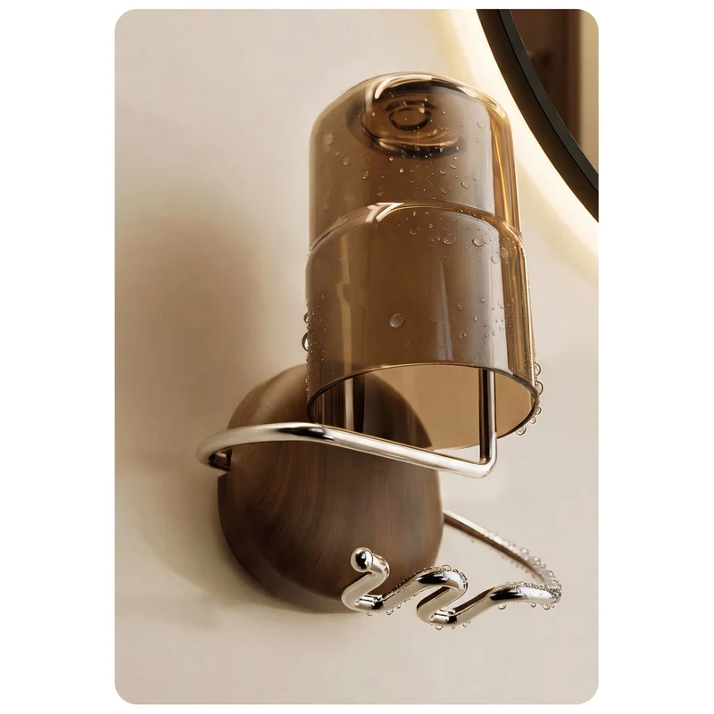 Suction cup toothbrush holder No-drill wall-mounted rinse cup set Toothbrush cup storage rack Bathroom Accessories