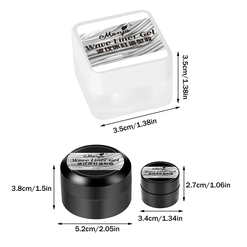 1개 3D 투명 네일 글루 페인팅 젤 네일 폴리시 크롬 네일 파우더 포함 네일 강화 조각 아트 창작 DIY