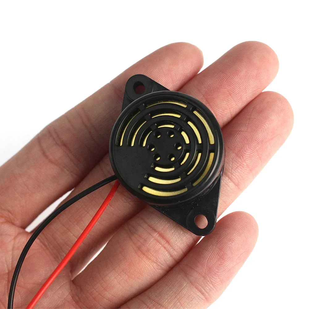 

5Pcs DC 3-24V SFM-27 Active Buzzer Magnetic Long Continous Beep Tone Piezo Buzzer Motherboard Speaker High-decibe for Arduino