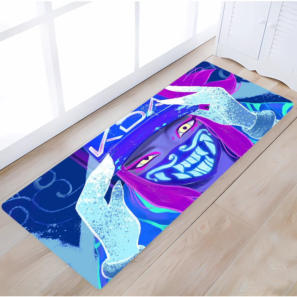 KDA Akali Entrance Door Mat Home Decoration Carpet for Bedroom Mats Outdoor Entrance Doormat Anime Rug Bathroom Floor Mats Rugs