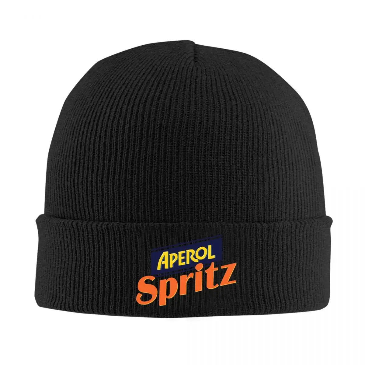 Aperol-Spritz Warm Knitted Cap Fashion Bonnet Hat Autumn Winter Outdoor Beanies Hats for Men Women Adult