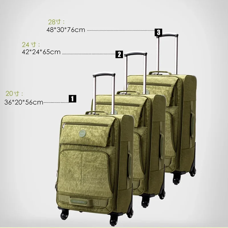 2024 New durable trolley case Multi-wheeled suitcase men's and women's boarding luggage 20/28 inches