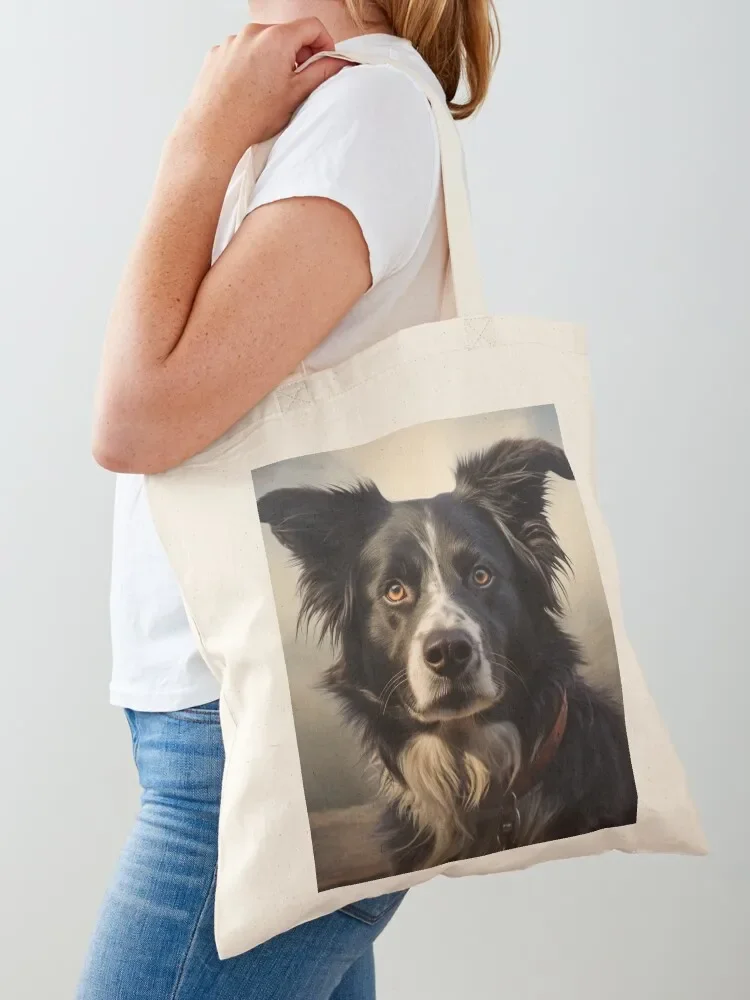 

a hardboiled border collie #2 Tote Bag shopping bag logo custom bags sacs de shopping