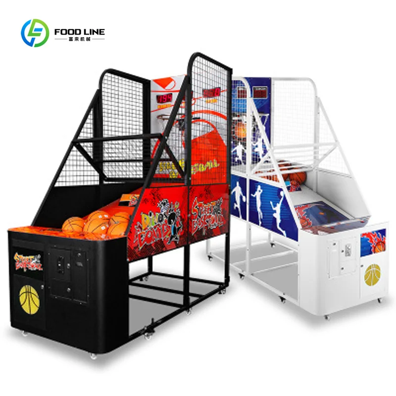 Coin Operated Basketball Hoop Arcade Game Scoring for Commercial Amusement Center Custom