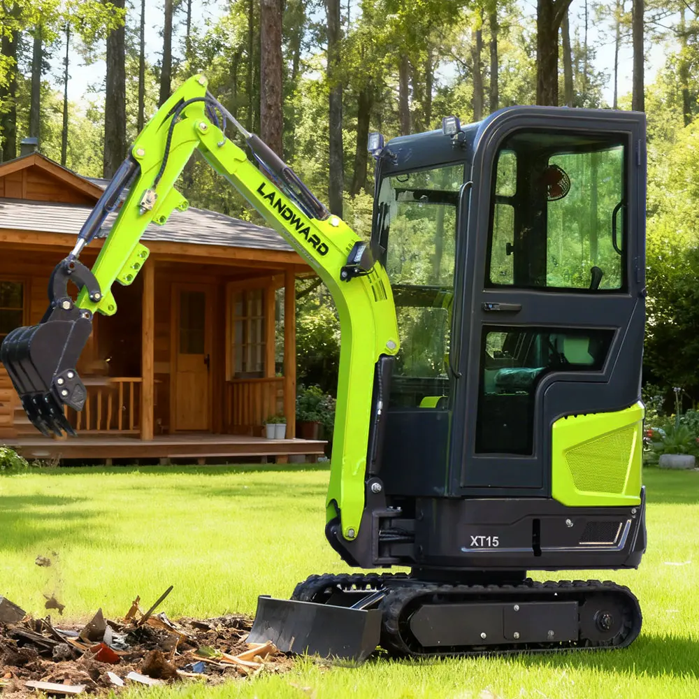 

Farm Orchard Bagger 1.5 Ton High Quality Crawler Mini Digger 1Ton Kubota Engine Hydraulic Small Excavator Thumb Clamp Customized