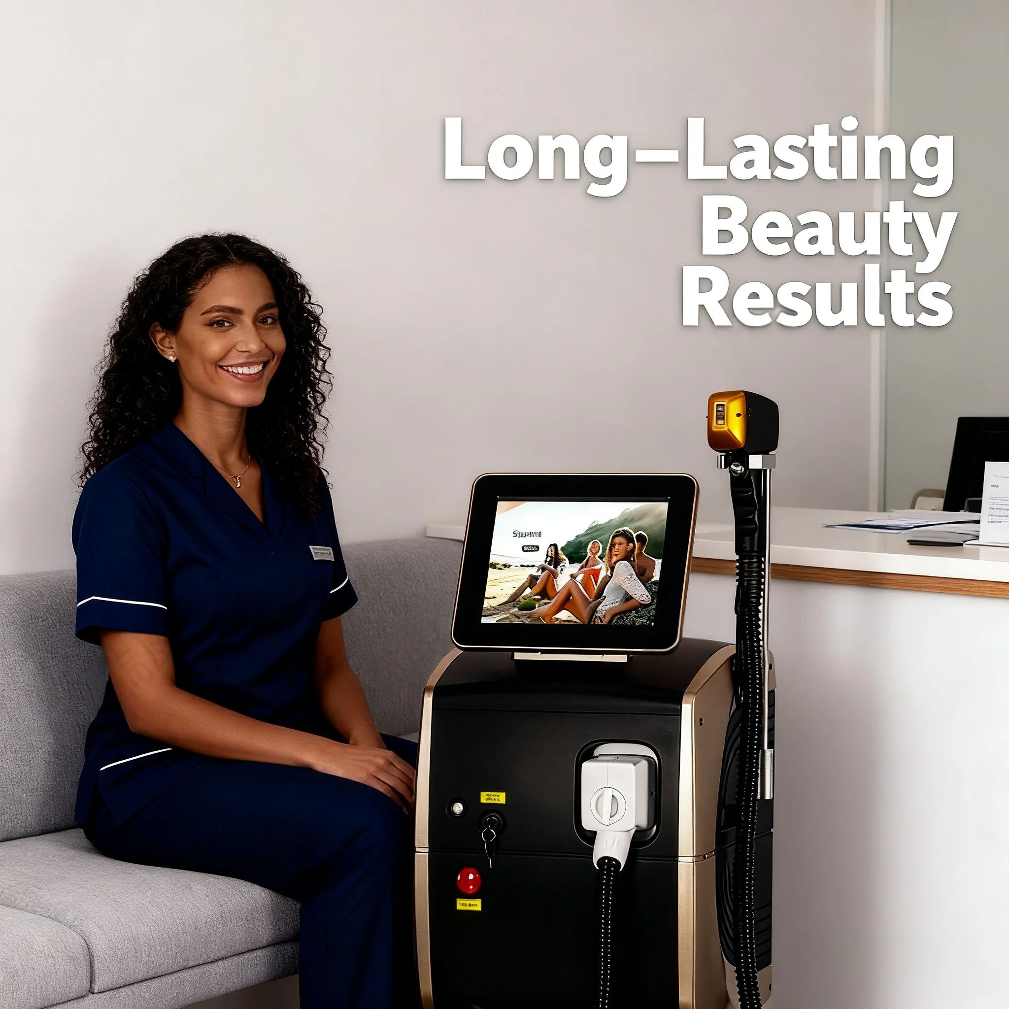 

Home-use 808 Diode Laser Hair Removal Device | Painless Penetration into Hair Follicles | Permanent Hair Removal + Skin Rejuvena