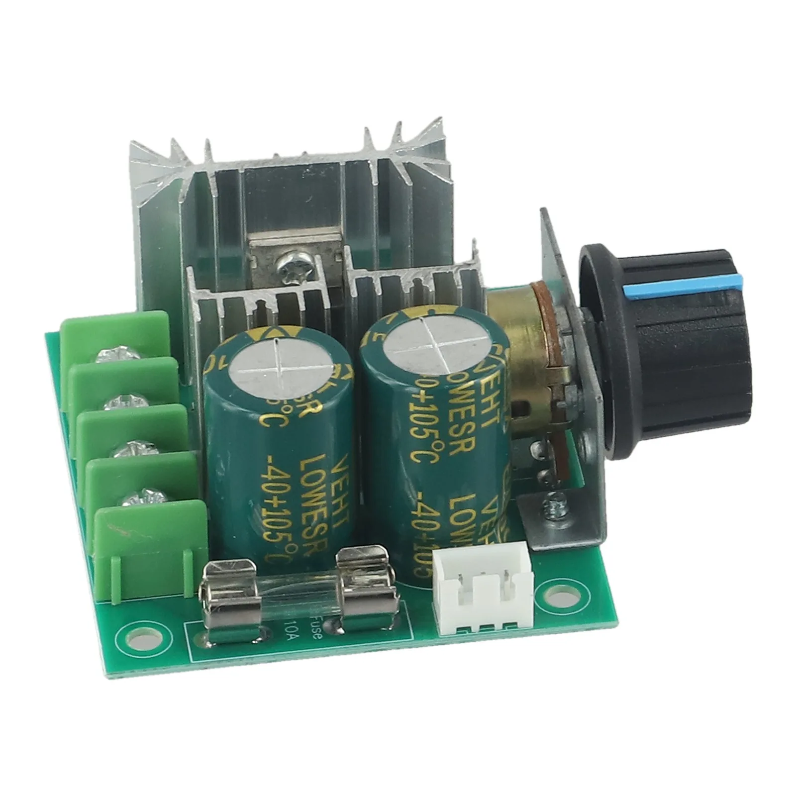 10A Speed Controller DC Motor Speed Regulator For DIY Projects Built-in Fuse Efficient Performance Large Capacitor