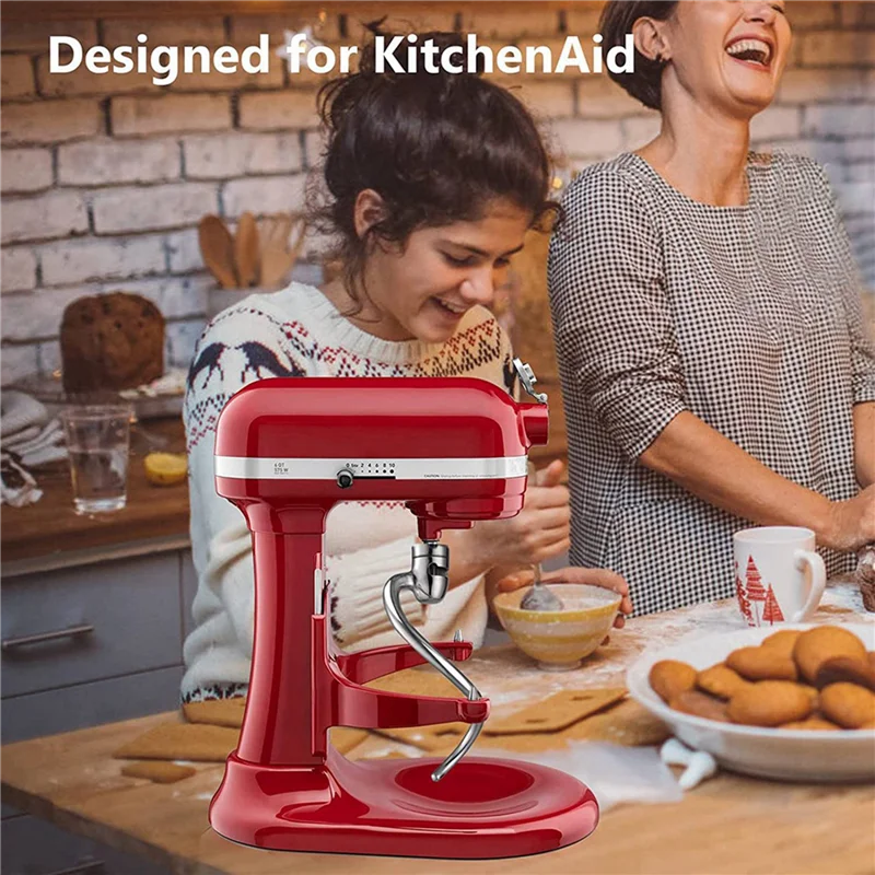 Крючок для теста ABVI-2X для подъема Kitchenaid 5QT и подставки 6QT, насадка для миксера для теста, можно мыть в посудомоечной машине