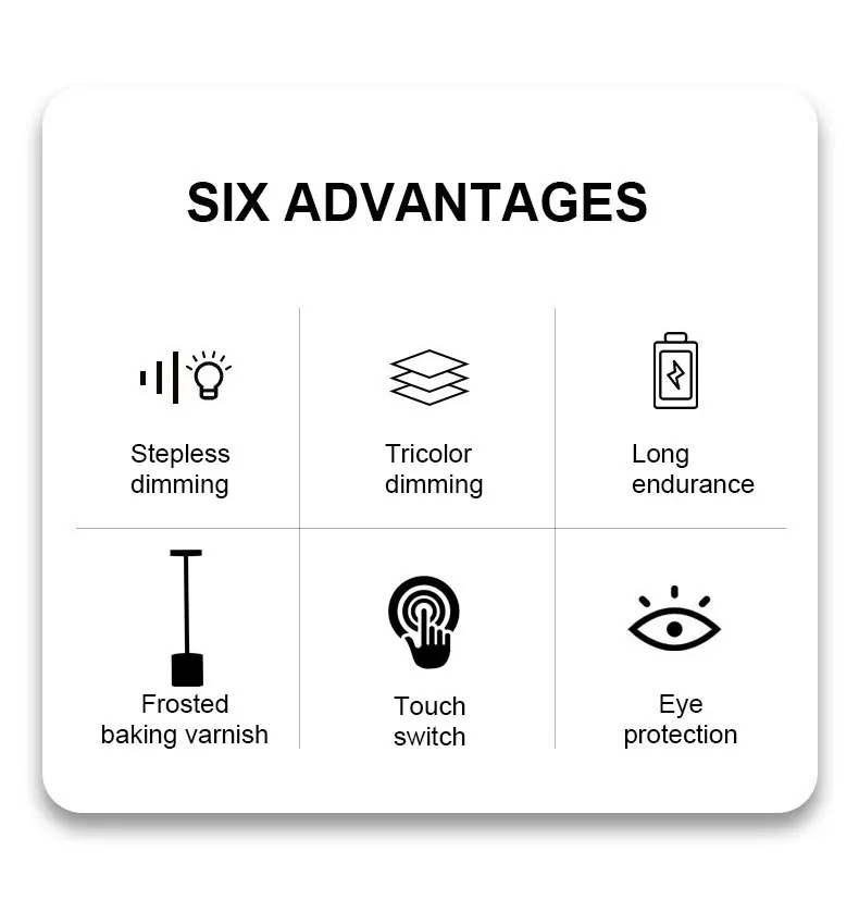 LED Table Lamp Hotel Wireless Rechargeable Desk Lamp Touch Switch Table Lamp Metal Retrolight for Bedroom Living Room Restaurant