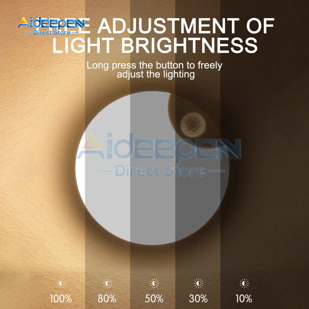 Led inteligente sensor de corpo humano luzes da noite iluminação automática de emergência carregamento usb sem fio sucção magnética led luzes do armário