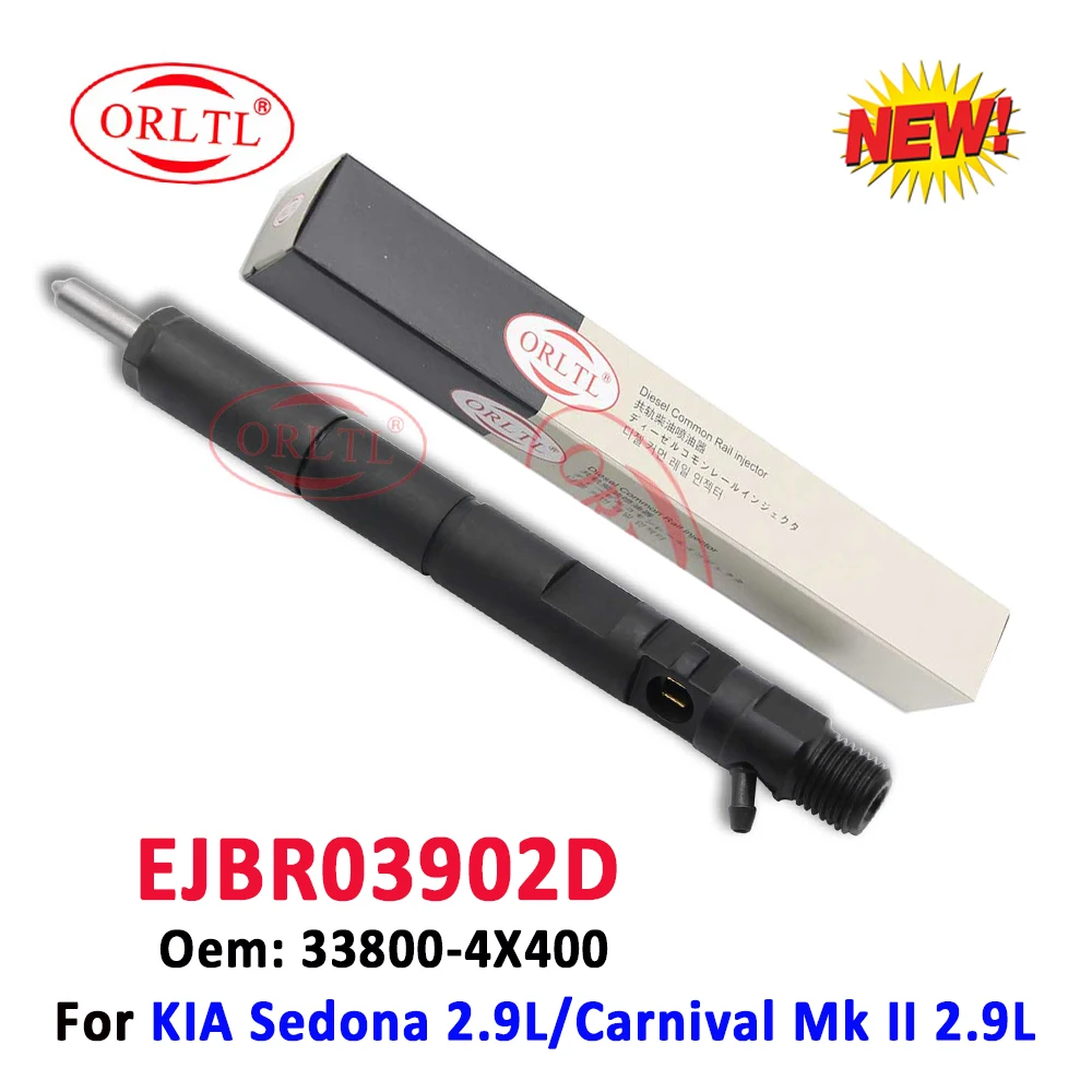 

ORLTL EJBR03902D Diesel Injector 33800-4X400 Fuel Nozzle 3902D Common Rail Injector Euro 4 338004x400 For KIA Sedona Carnival MK