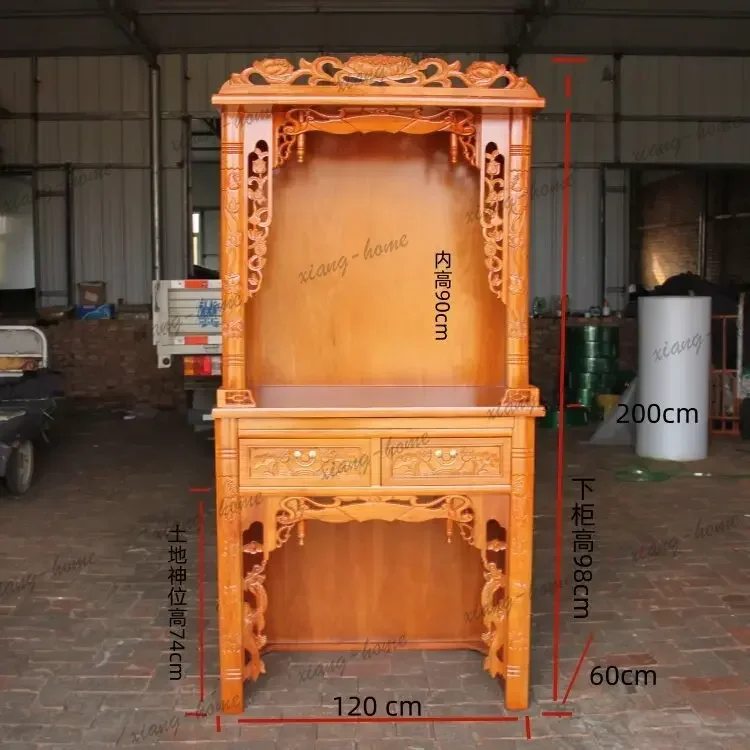 FG  buddha niche cabinet land shrine altar temple guanyin god of wealth worship table buddha cabinet worship table
