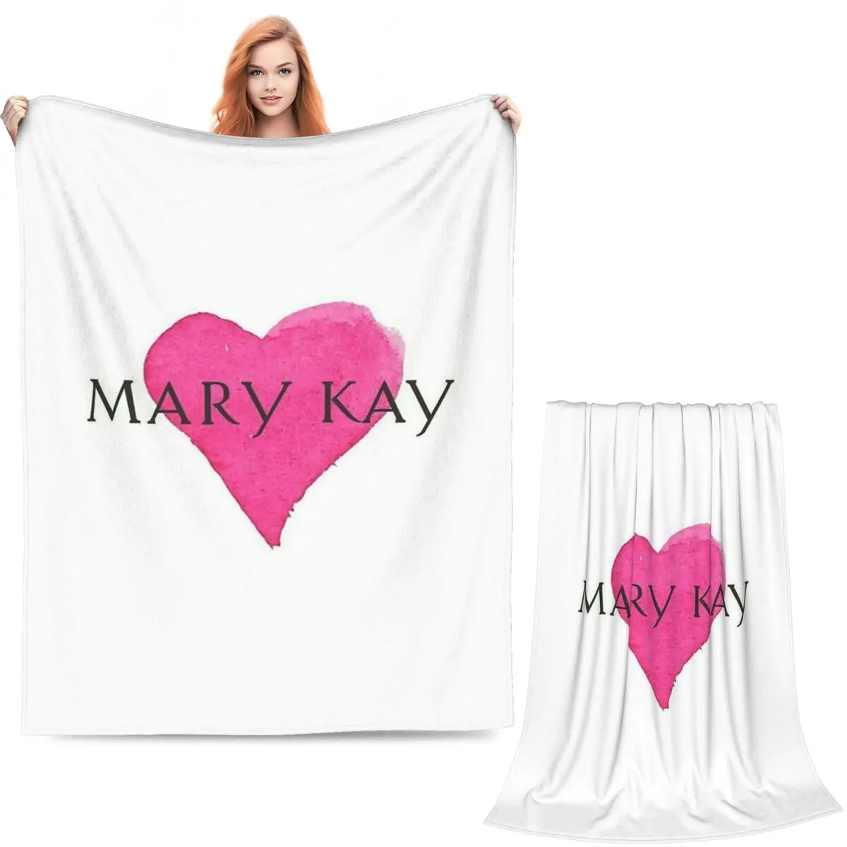 Mary Kay Blanket Soft Warm Flannel Throw Blanket Cover for Bed Living room Picnic Travel Home Sofa