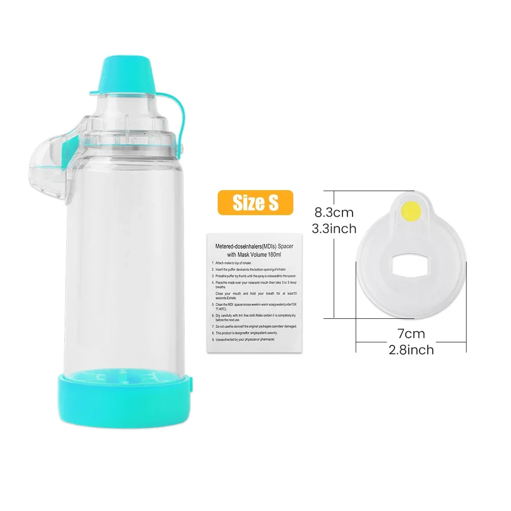 Vernevelaar Cup Inhalator Fles Astma Inhaleren Kamer Automizer Spacer Mist Opslag Compressor Tank Verstuiver Masker Kinderen Volwassen