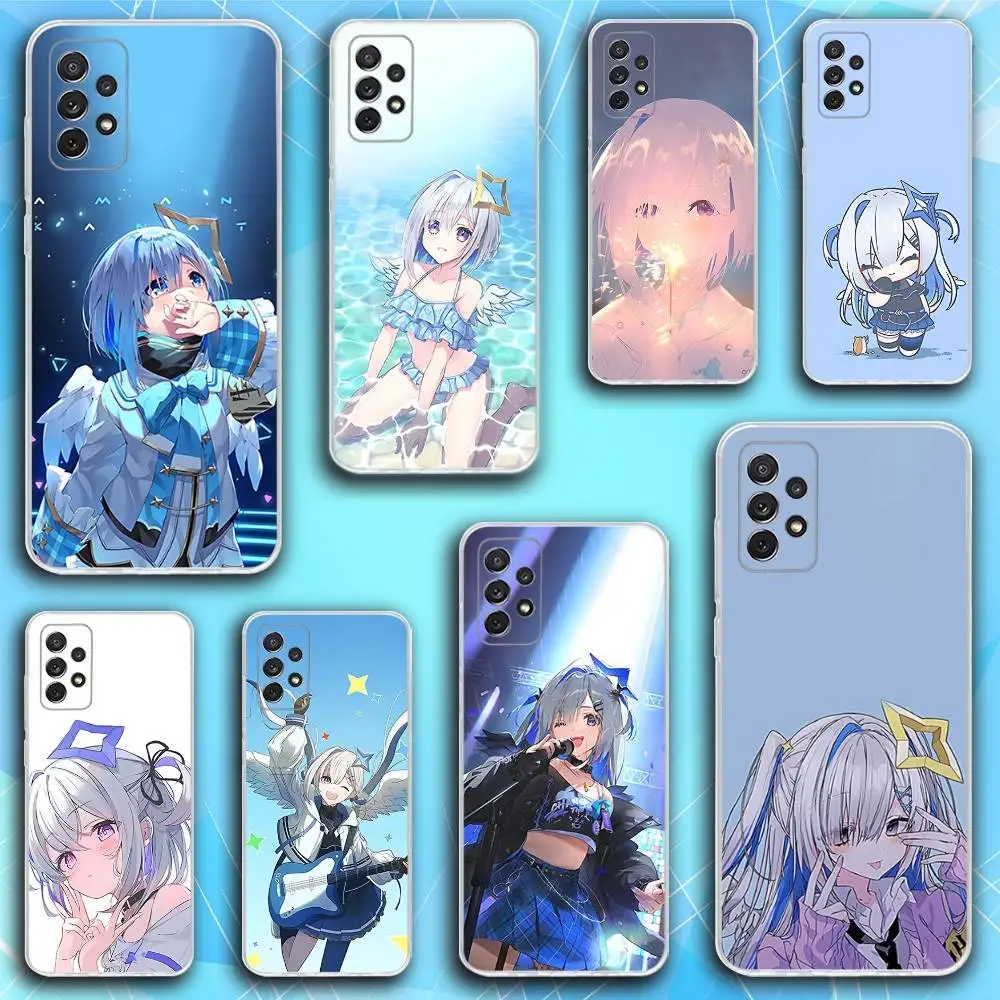 

A-Amane virtual Kanata Phone Case For Samsung S30,23,21,22,20, FE lite,S10,9,8,7 PIus Note20ultra Soft Transparent