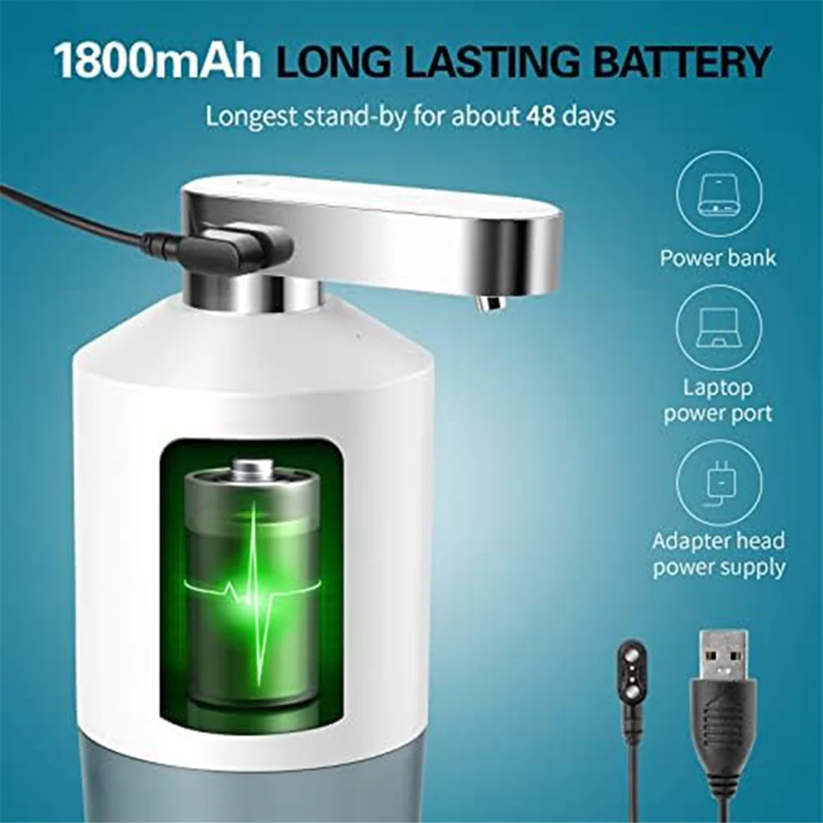 SLQZT Dispenser automatico per collutorio, bottiglia contenitore per pompa dispenser portatile ricaricabile per lavaggio bocca 280 ml/9,47 once