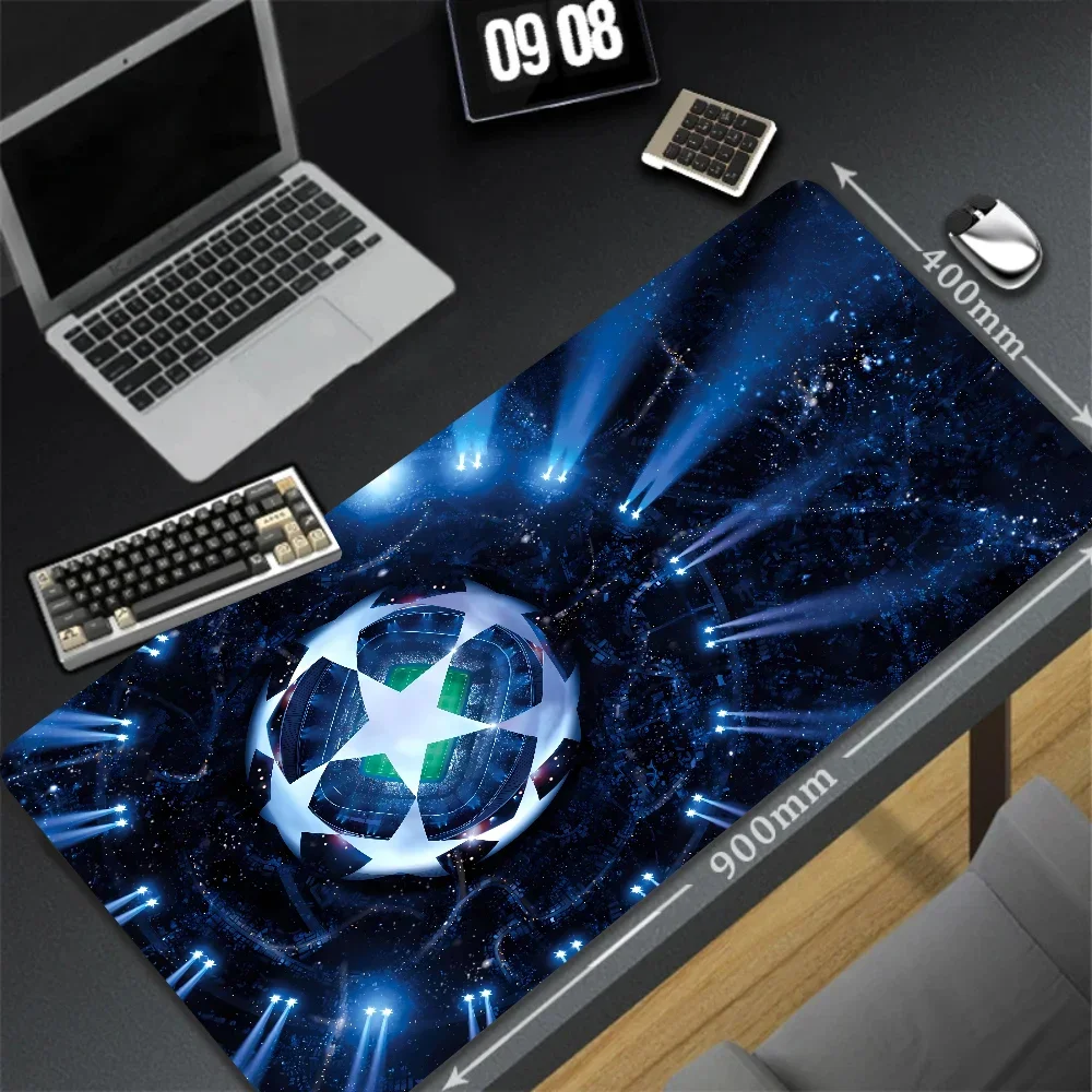 Large Mouse Pad Anime Football Cartoon Desk Pad Pc Gaming Accessories Mausepad Custom Table Mats Non-slip Keyboard Rubber Carpet