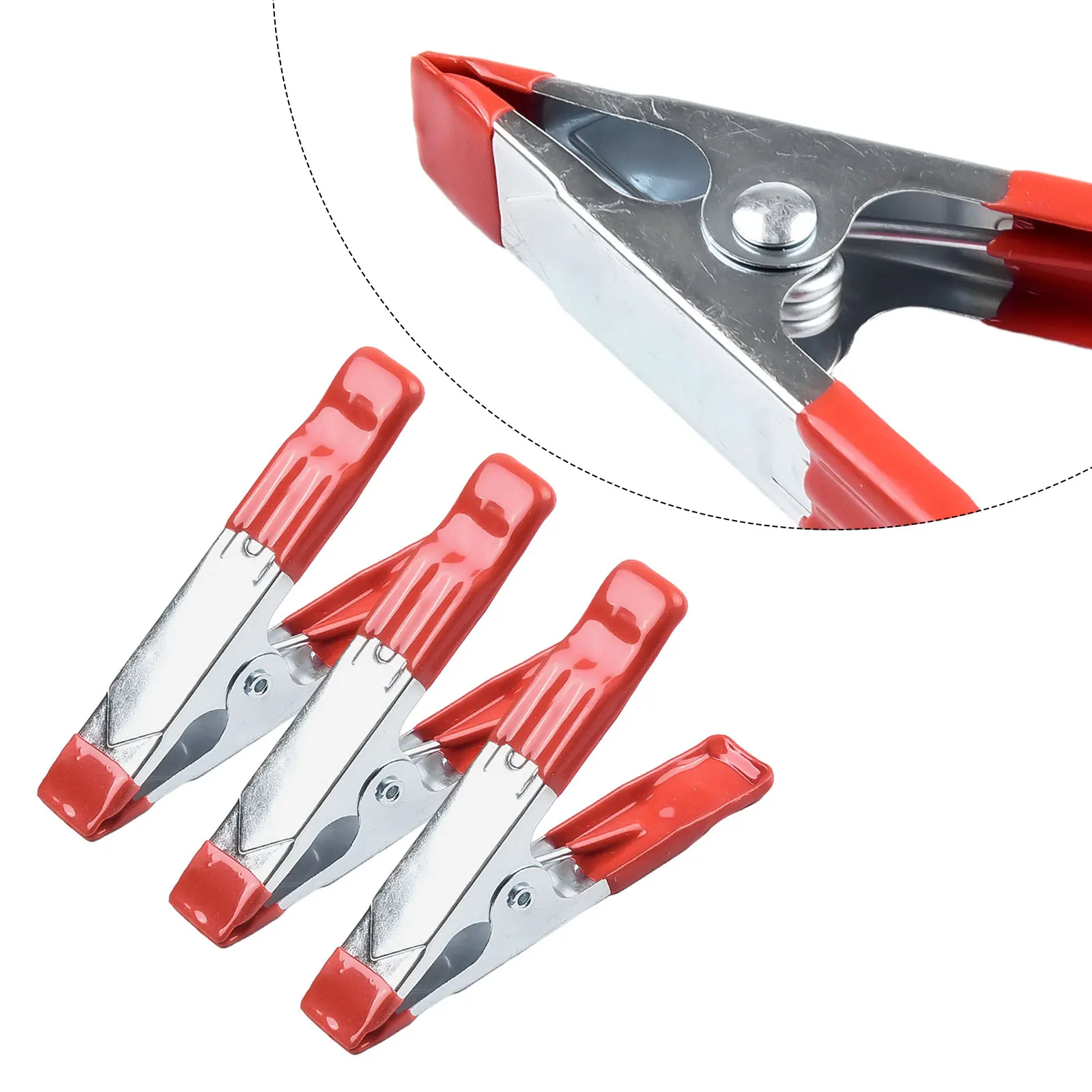 3PCS Metall A-Förmigen Frühling Clip 4 Zoll Frühling Klemmen Feste Holzbearbeitung Grip Reparatur Werkzeug Mehrzweck Feste clips Hand Werkzeuge