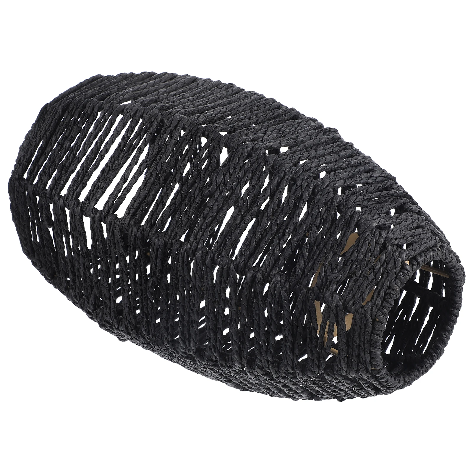 

Imitation Rattan Lampshade Handwoven Paper Shades for Bedroom Living Room Kitchen Restaurant Warm Lighting Easy Install