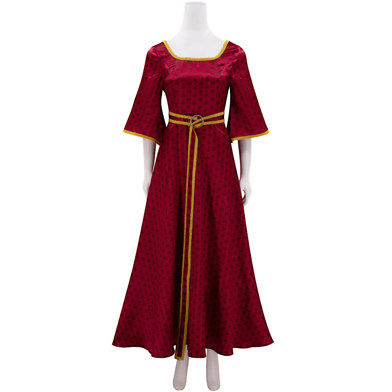 

Movie Magic Rapunzel Red Dress Mother Long Hair Princess Role Play Stage Drama Clothes Halloween Carnival Party Costume