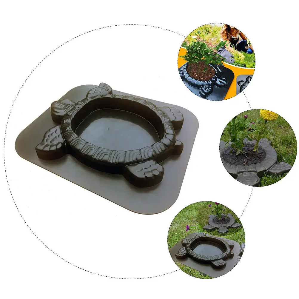 Molde de telha de piso de cimento em forma de tartaruga, faça você mesmo, fabricante de caminho, design exclusivo para pavimentação de jardim, moldes decorativos de pedra