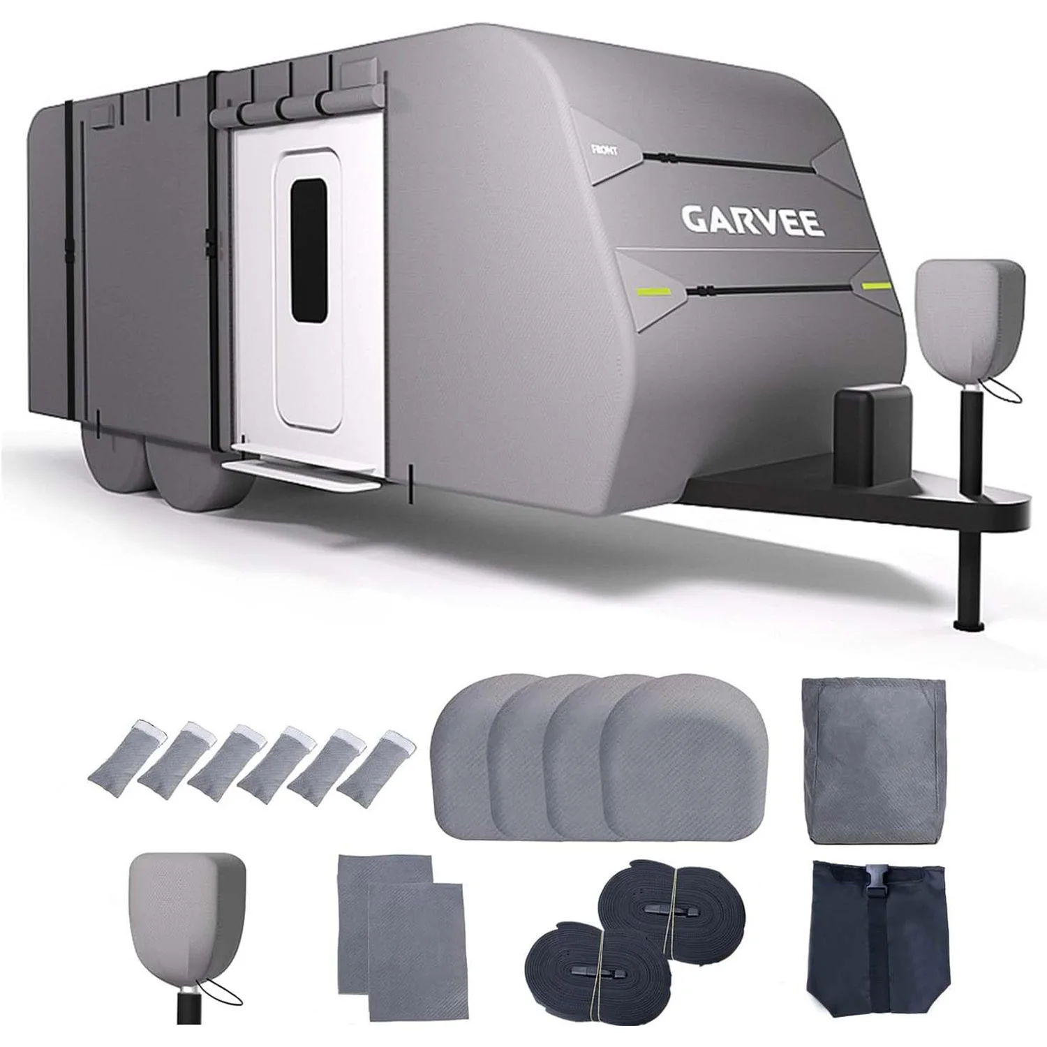 

Анти-УФ-водонепроницаемый всепогодный чехол для автофургона для 20-22/24-27/27-30 FT дорожный прицеп ветрозащитные ремни полная защита аксессуары