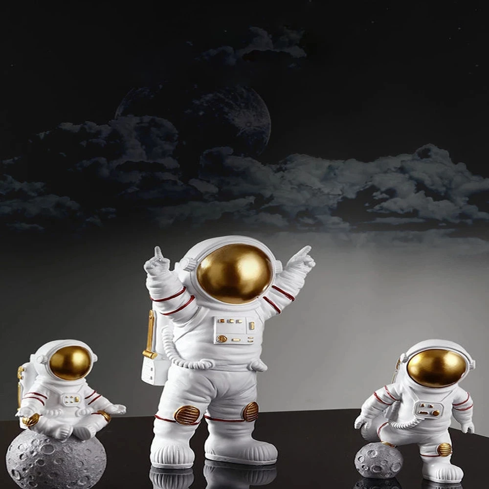 Astronauten figur Statue Figur Raumfahrer Skulptur pädagogisches Spielzeug Desktop Home Dekoration Astronauten Modell für Kinder Geschenk