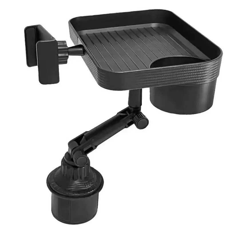 2 In 1 Cup Holder Tray For Car 360 Degree Rotation Car Tray Table Phone Slot Auto Food Table Organizer Drink Holder