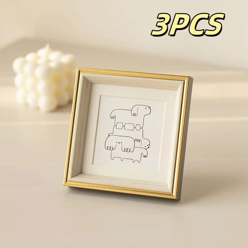 3Pcs Square Photo Frames Empty Frame