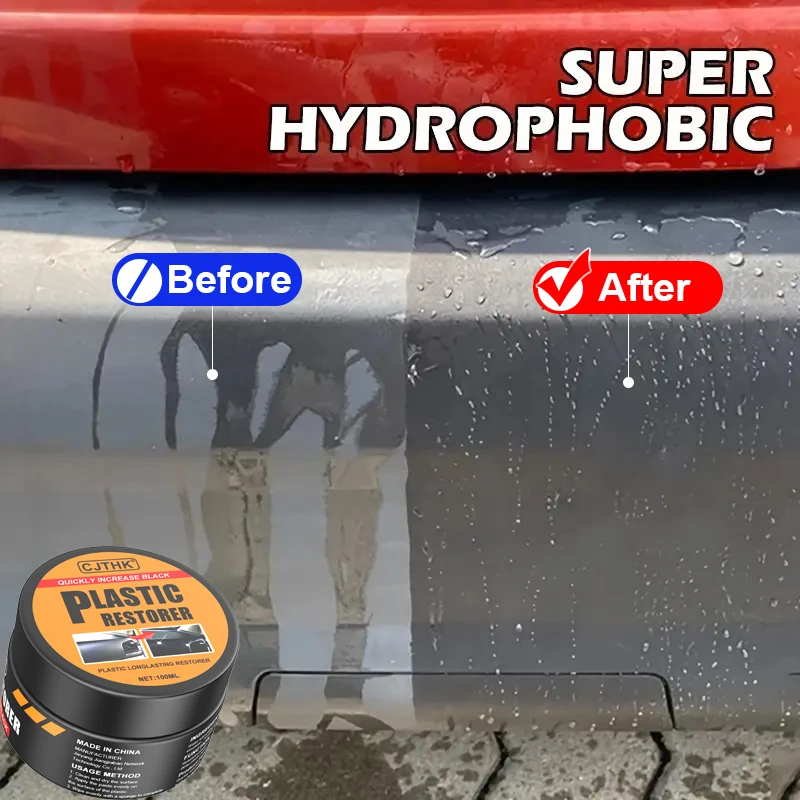 مرمم بلاستيك السيارة كريستال واضح السيارات الداخلية الجلود ولوحة تجديد الشمع طلاء وكيل العودة إلى الأسود لمعان سيارة الشمع البولندية