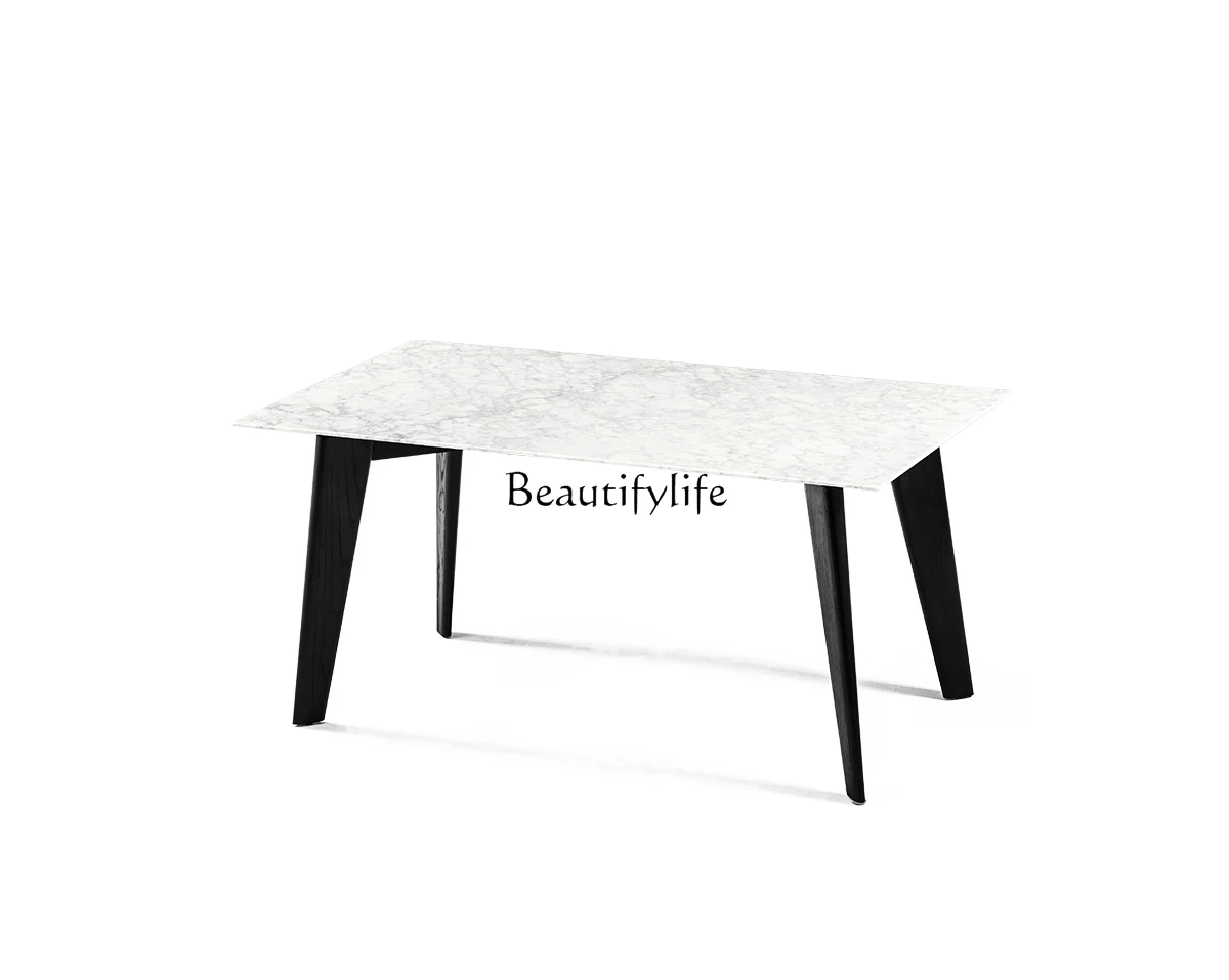 MOMOYANXUAN is strictly selected, Italian furniture natural marble dining table rectangular light luxury high-end modern