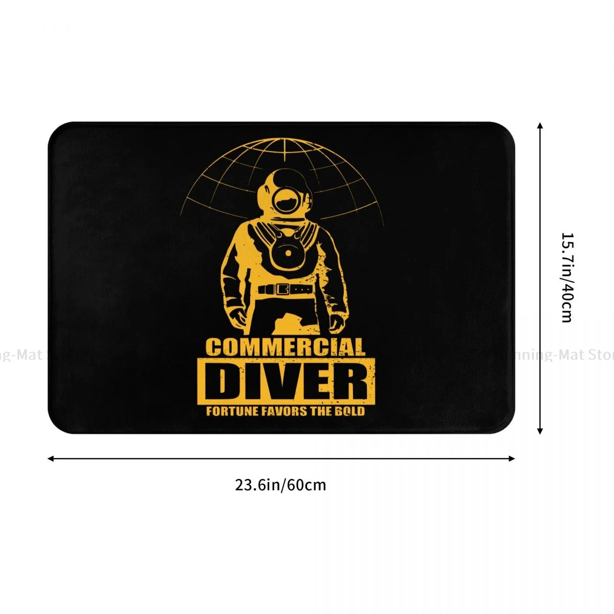 Dive Scuba Diving Bathroom Mat Commercial Diver Yellow Doormat Kitchen Carpet Entrance Door Rug Home Decoration