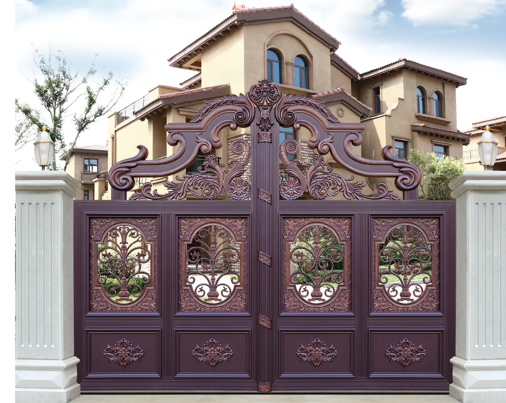 Aluminum Gate Driveway Gates Vintage Wrought Iron Gate Design