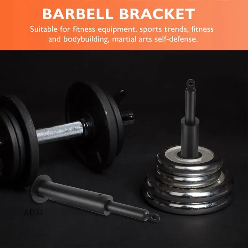 

New-1 Sets Gym Weight Pin Barbell Weight Plate Cable Holders Barbell Slice Loading Pin Dumbbel Weight Bar Black Metal