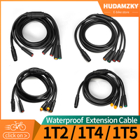 Electric Bike 1T4/1T5 Waterproof Cable Controller Light Ebrake Throttle Display E-Bike Cable Conversion Accessories