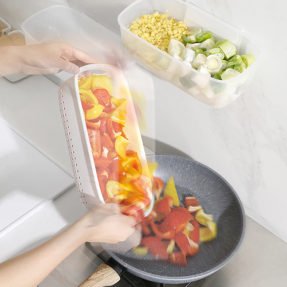 

Double Layer Colander Basket White Kitchen Fruit Vegetable Washing Strainer Removable Wall Mount Draining Storage Holder Space