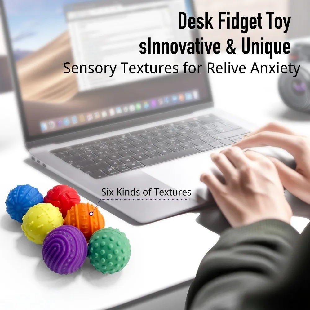 Compact Silicon Magnetic Balls Stress Relief Fun Textures Fidget Office Desk Creative Sensory Teen Gift