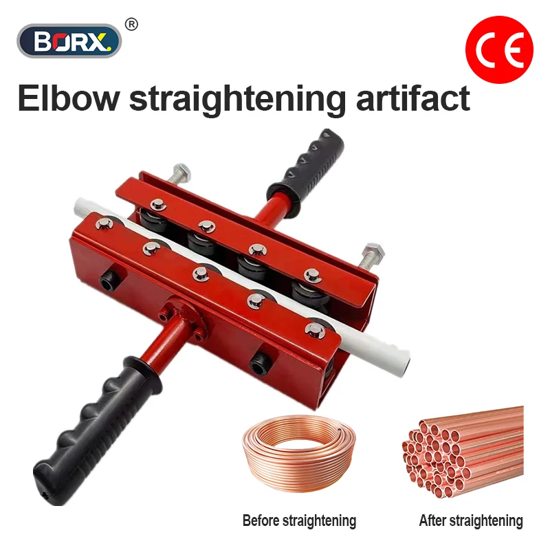 Pipe Straightener Nine Wheel Rolling Alignment Tool Copper Aluminum Pipe Easy Carry Simple Operation Smooth No Damage
