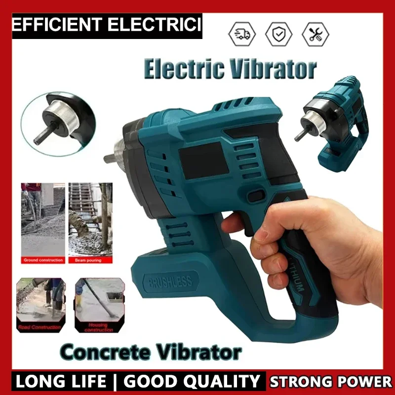 Cordless Fit Makita Electric Concrete Vibrator Concrete Compactor Concrete Brushless High Power Mixing Power Tool For20V Battery