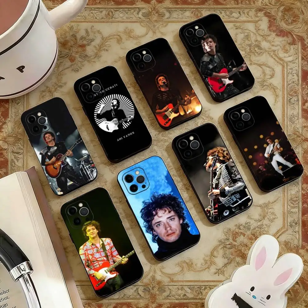 

S-Singer Gustavo Cerati Phone Case For iPhone 17, 16,15,14,13,12,11 Plus,Pro Max, Others Soft Black Cover
