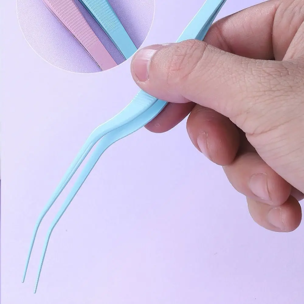Stainless Steel Bead Picking Tweezers Anti-static 2.6mm Bean Tweezers High Precision Handmade Tool Lashes Extension Tweezer